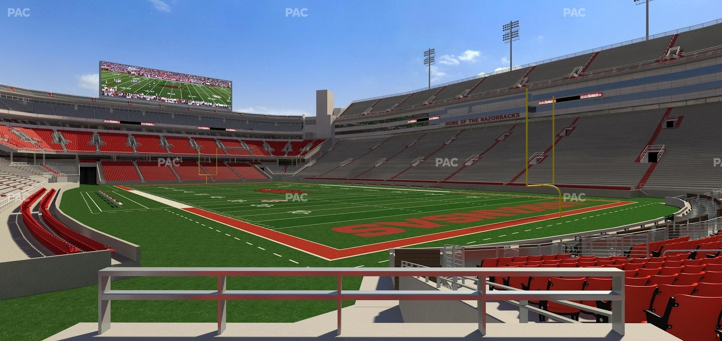 Razorback Stadium - Section F 9 Seat View