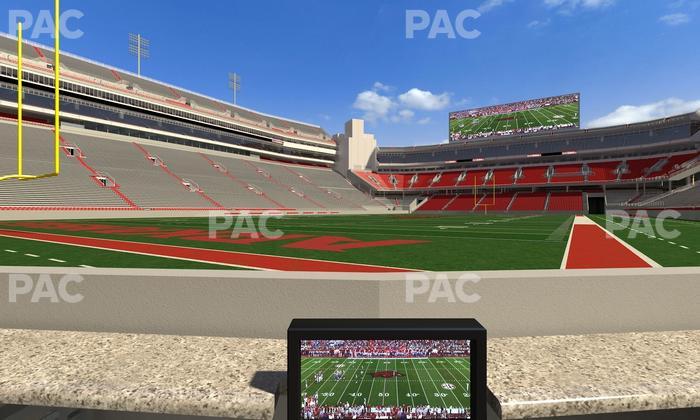 Razorback Stadium - Section Loge 1 Seat View