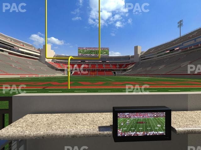 Razorback Stadium - Section Loge 10 Seat View