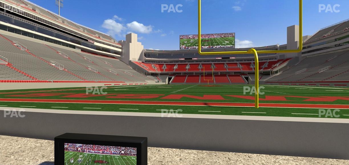 Razorback Stadium - Section Loge 11 Seat View