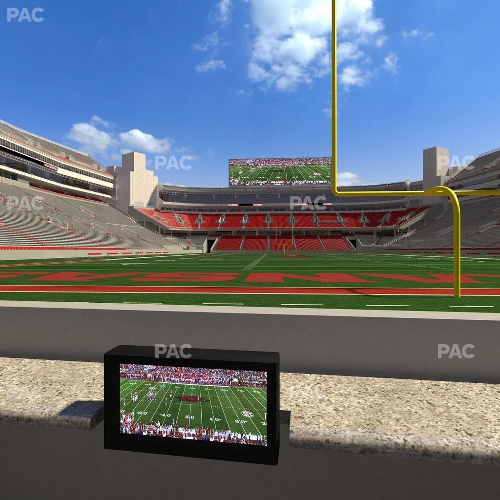 Razorback Stadium - Section Loge 12 Seat View