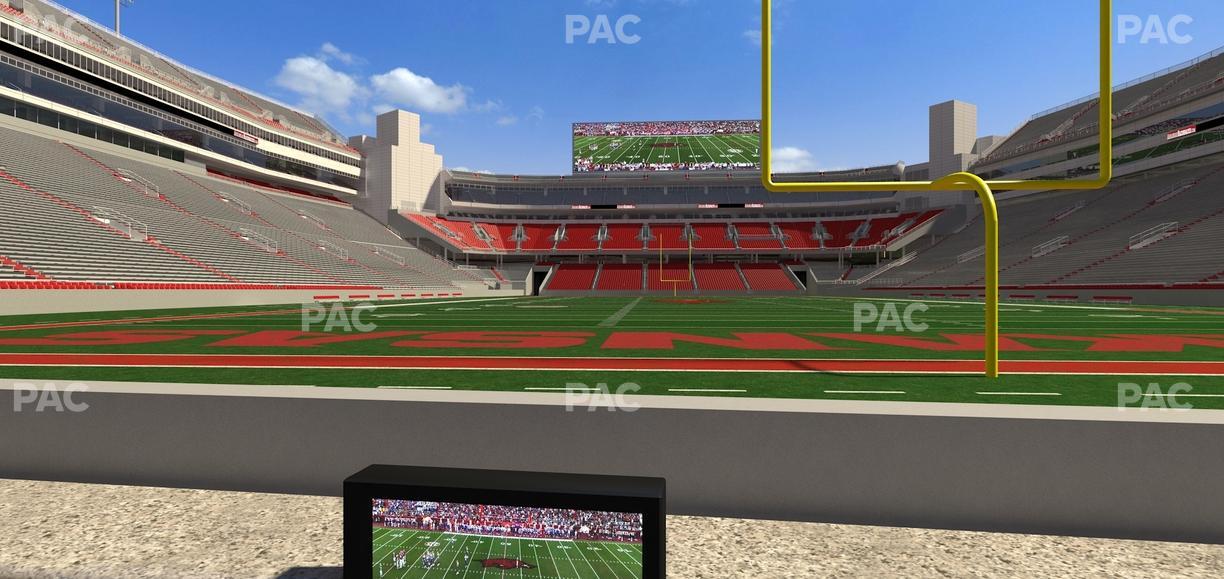 Razorback Stadium - Section Loge 12 Seat View
