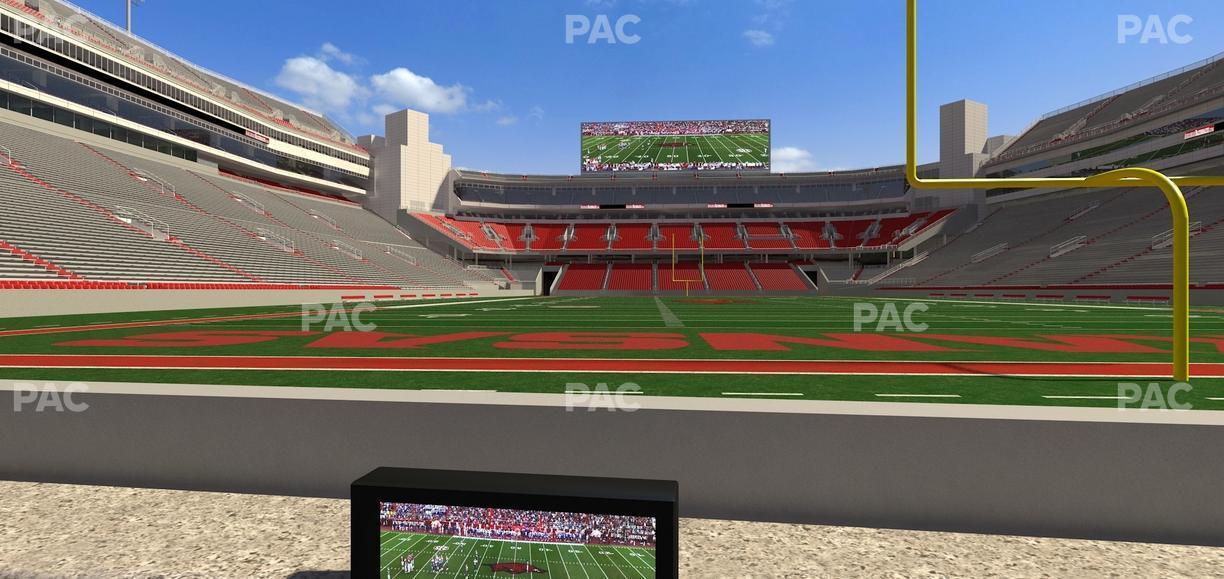 Razorback Stadium - Section Loge 13 Seat View