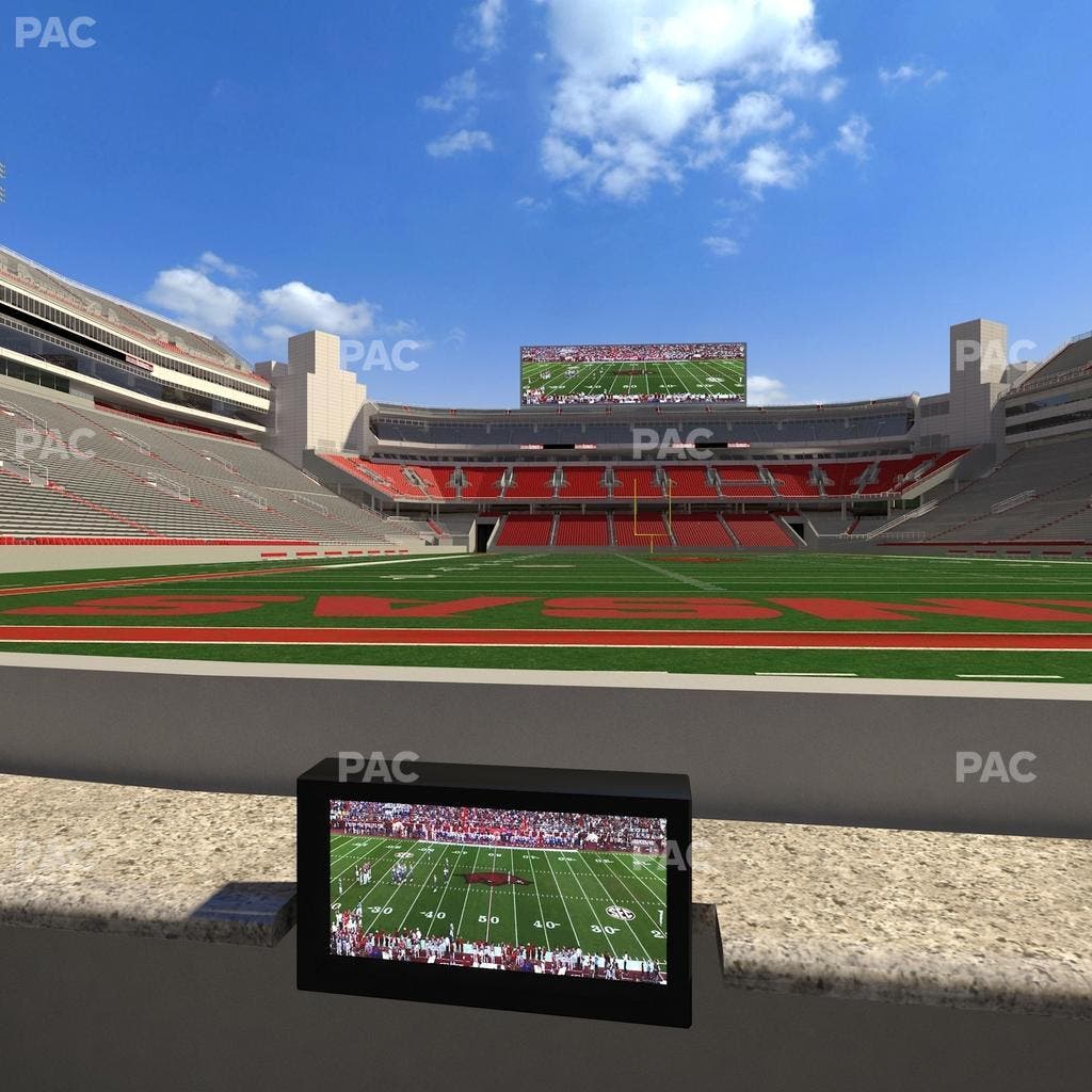Razorback Stadium - Section Loge 14 Seat View