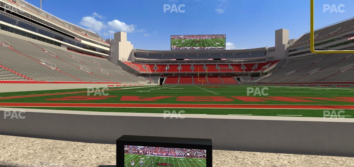 Razorback Stadium - Section Loge 14 Seat View