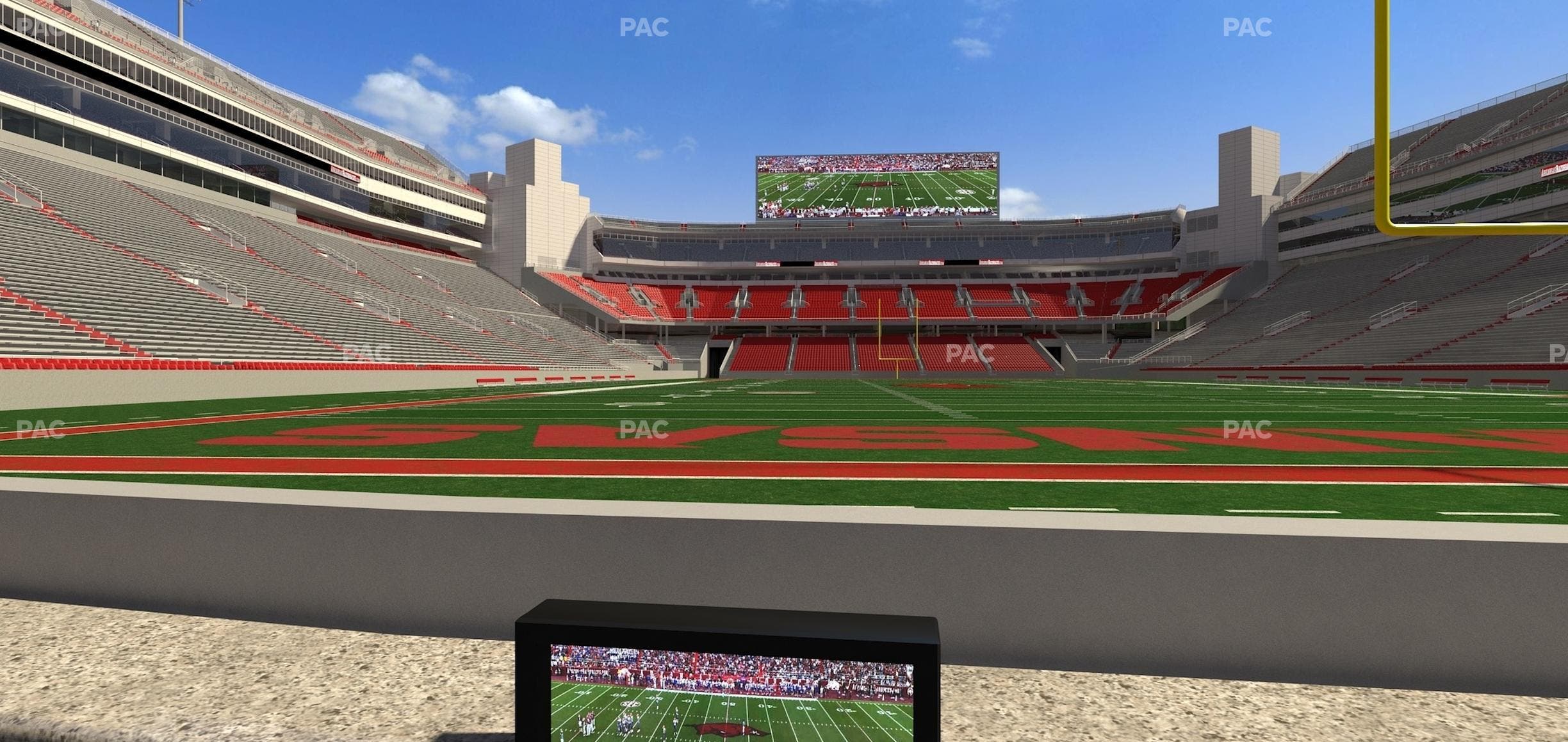Razorback Stadium - Section Loge 14 Seat View