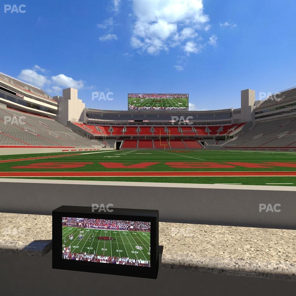 Razorback Stadium - Section Loge 15 Seat View