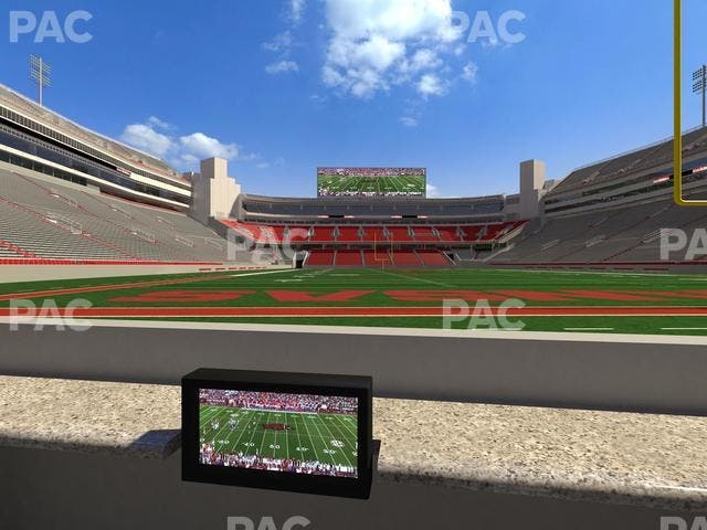 Razorback Stadium - Section Loge 15 Seat View
