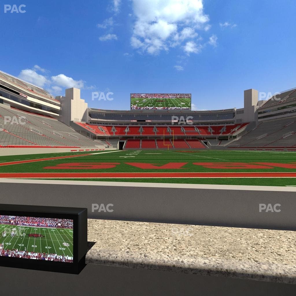 Razorback Stadium - Section Loge 16 Seat View