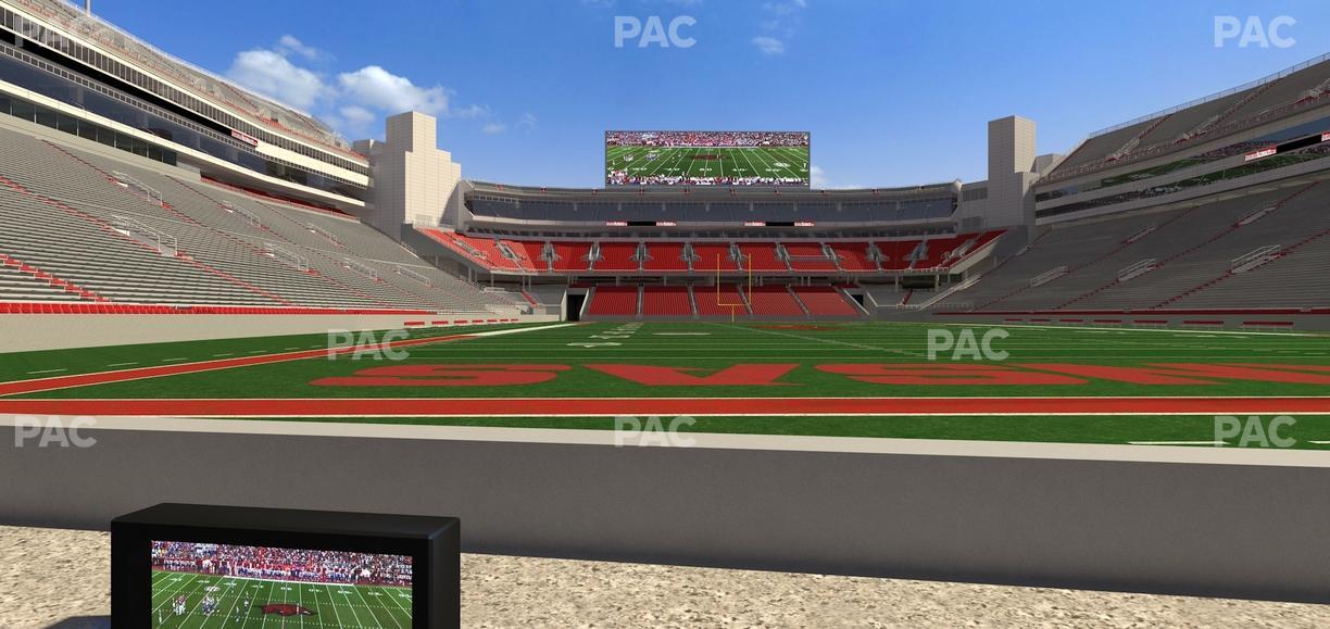Razorback Stadium - Section Loge 16 Seat View