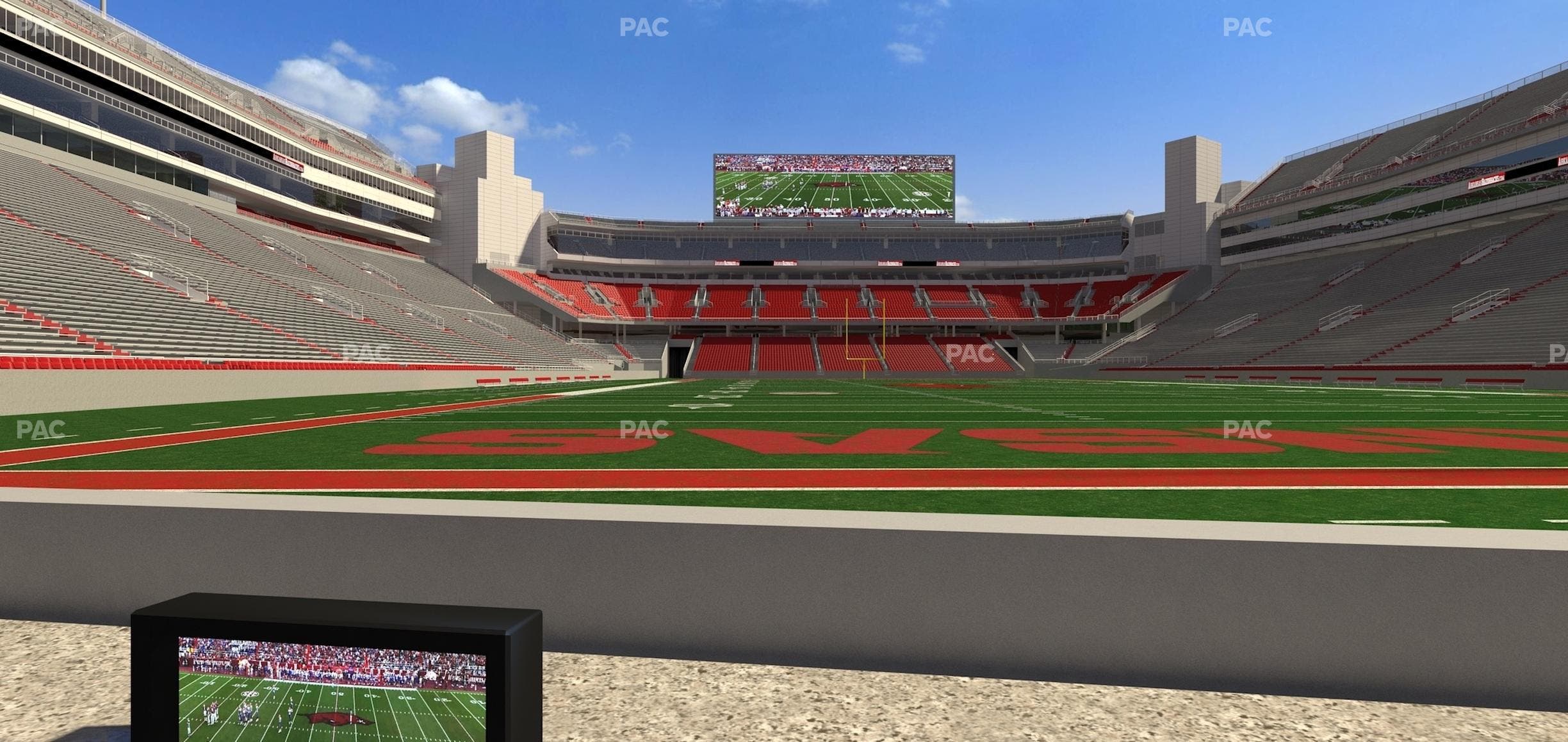 Razorback Stadium - Section Loge 16 Seat View