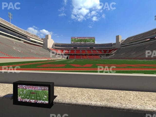 Razorback Stadium - Section Loge 16 Seat View