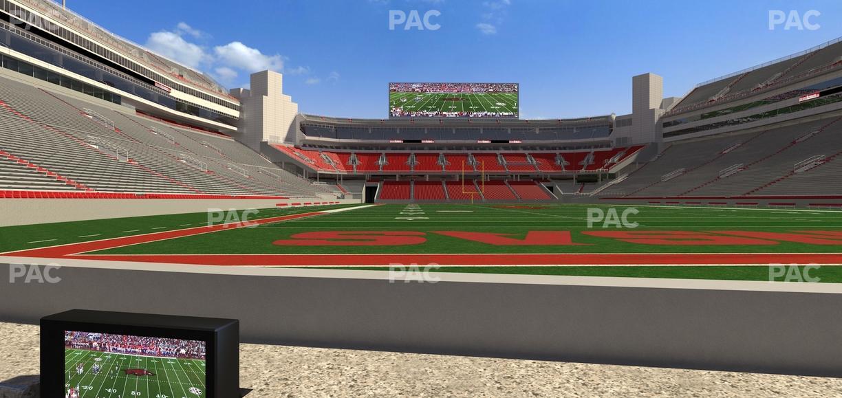 Razorback Stadium - Section Loge 17 Seat View