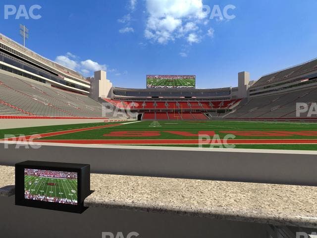 Razorback Stadium - Section Loge 17 Seat View