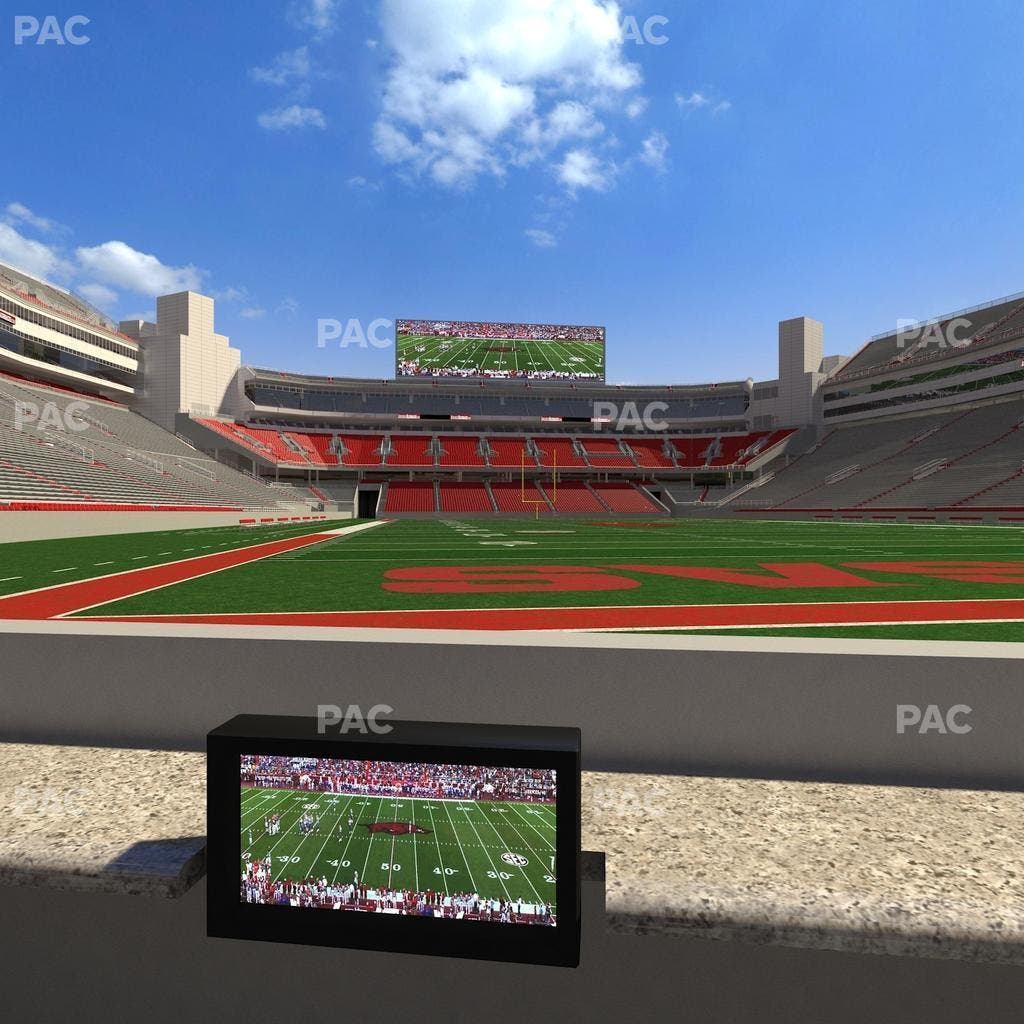 Razorback Stadium - Section Loge 18 Seat View