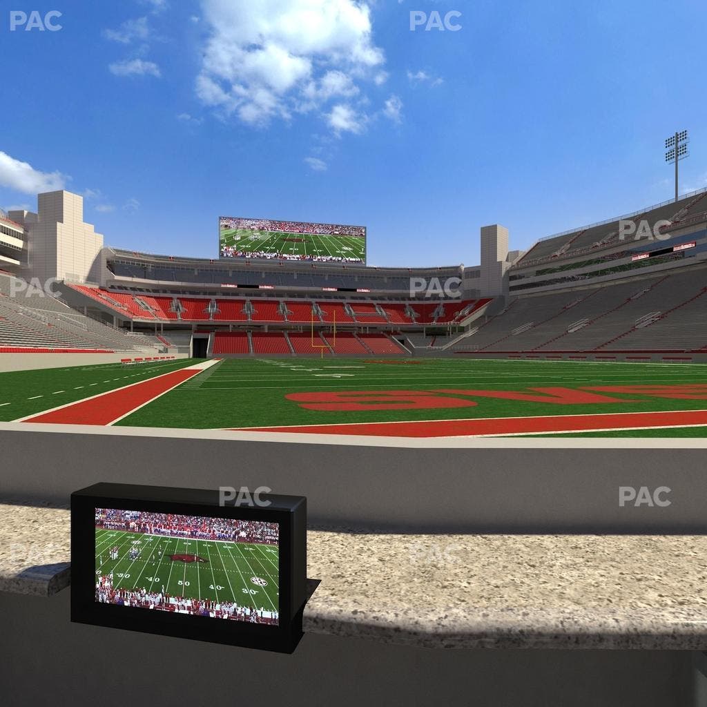 Razorback Stadium - Section Loge 19 Seat View