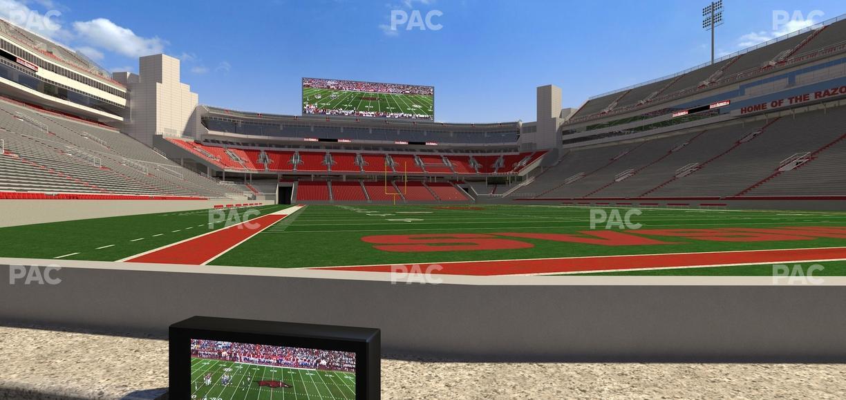 Razorback Stadium - Section Loge 19 Seat View