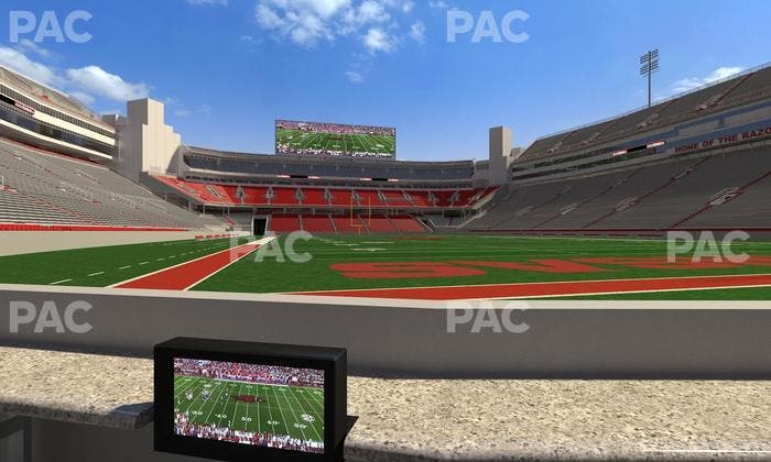 Razorback Stadium - Section Loge 19 Seat View