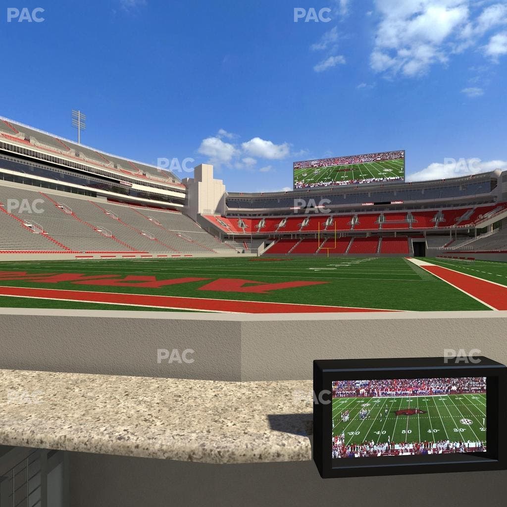 Razorback Stadium - Section Loge 2 Seat View