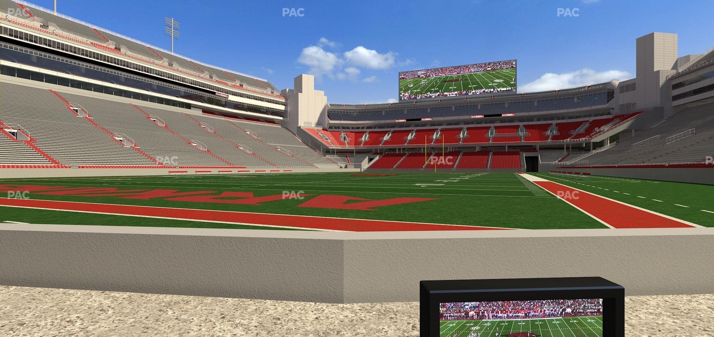Razorback Stadium - Section Loge 2 Seat View