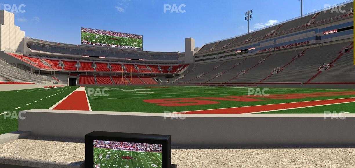 Razorback Stadium - Section Loge 20 Seat View