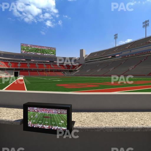 Razorback Stadium - Section Loge 20 Seat View