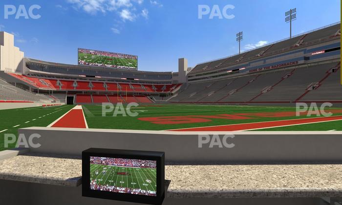Razorback Stadium - Section Loge 20 Seat View