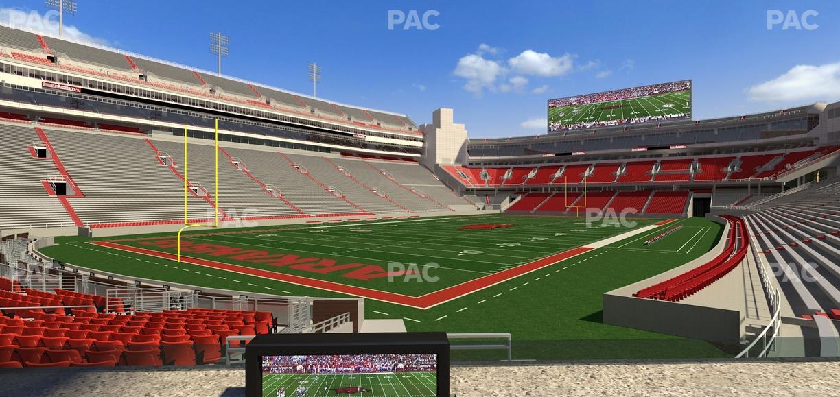 Razorback Stadium - Section Loge 21 Seat View