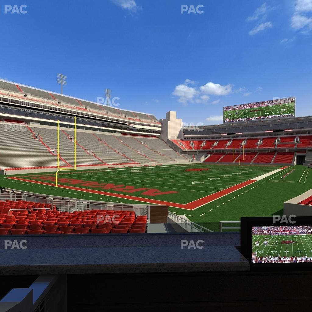 Razorback Stadium - Section Loge 22 Seat View
