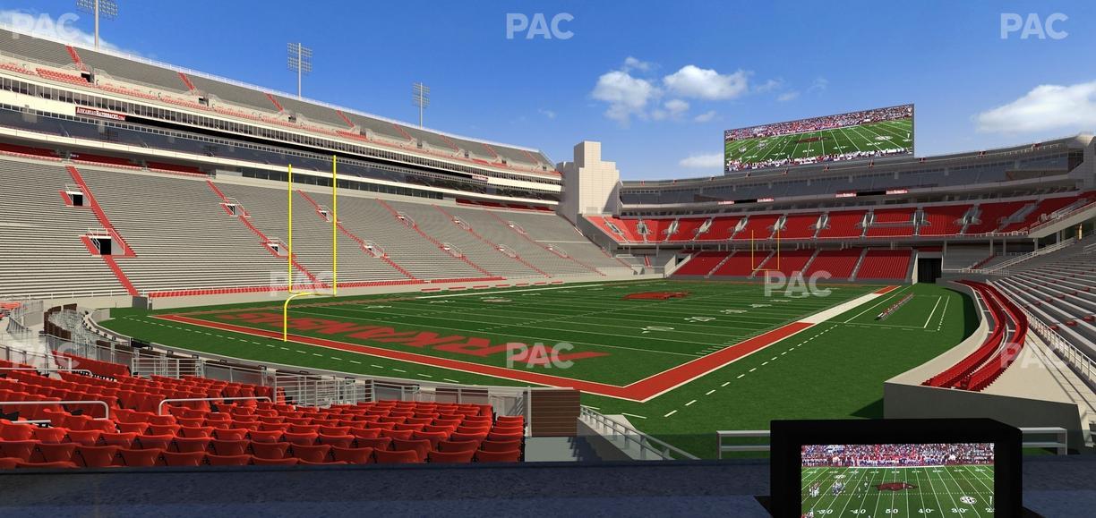 Razorback Stadium - Section Loge 22 Seat View