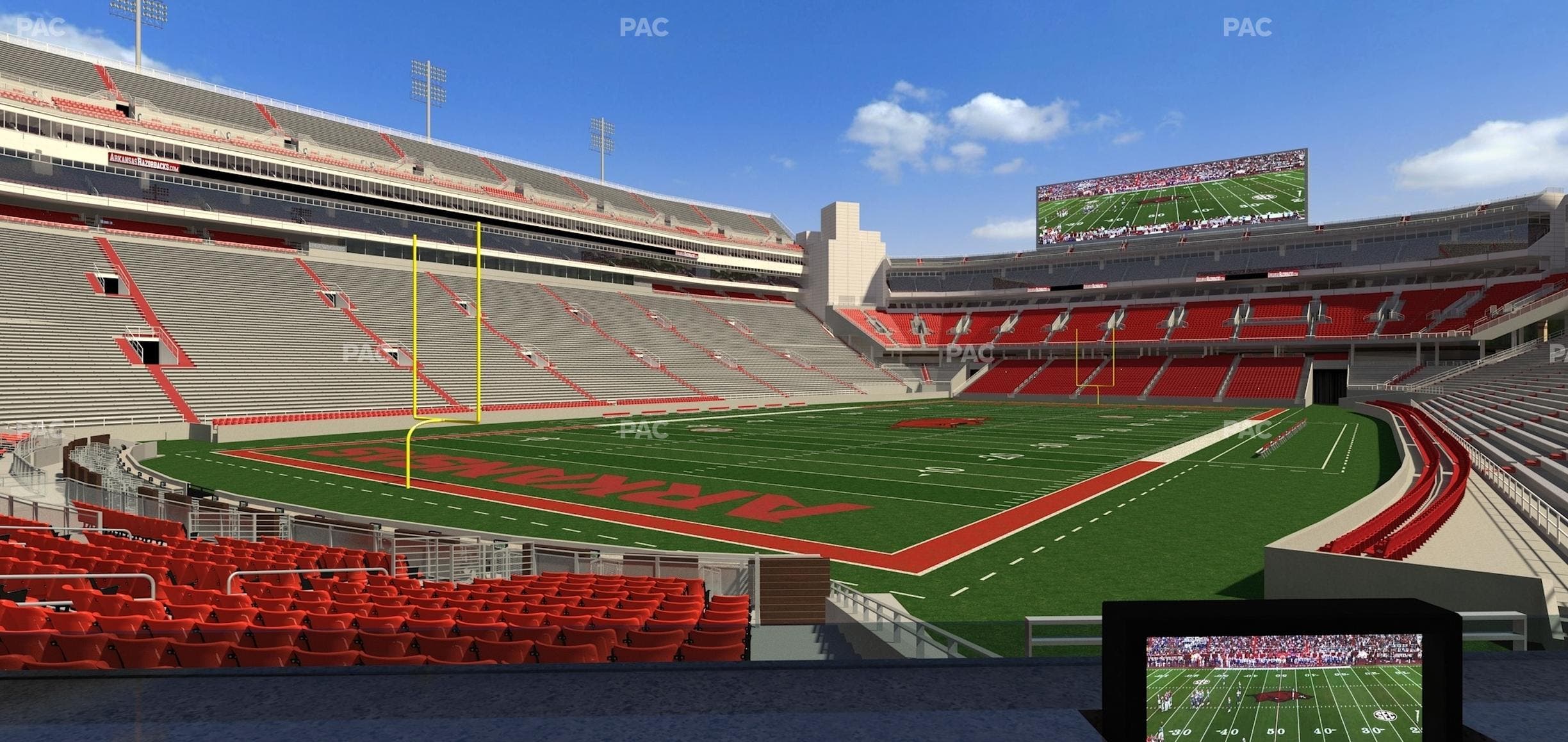 Razorback Stadium - Section Loge 22 Seat View