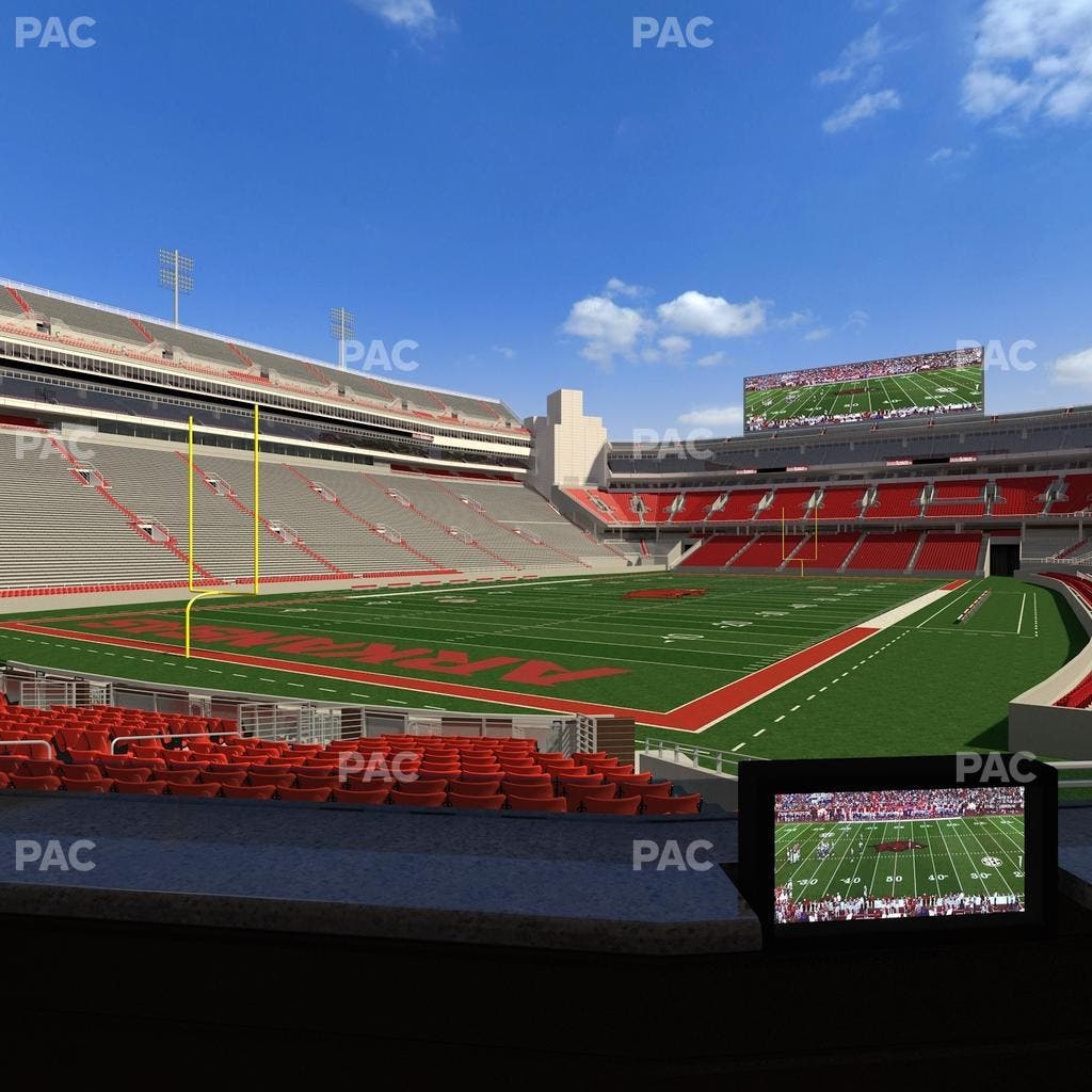 Razorback Stadium - Section Loge 23 Seat View
