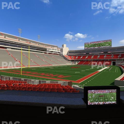 Razorback Stadium - Section Loge 23 Seat View