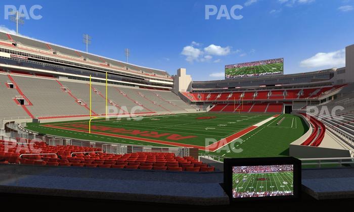 Razorback Stadium - Section Loge 23 Seat View