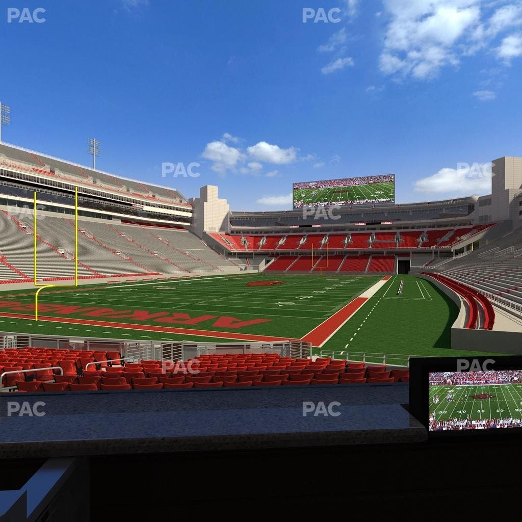 Razorback Stadium - Section Loge 24 Seat View
