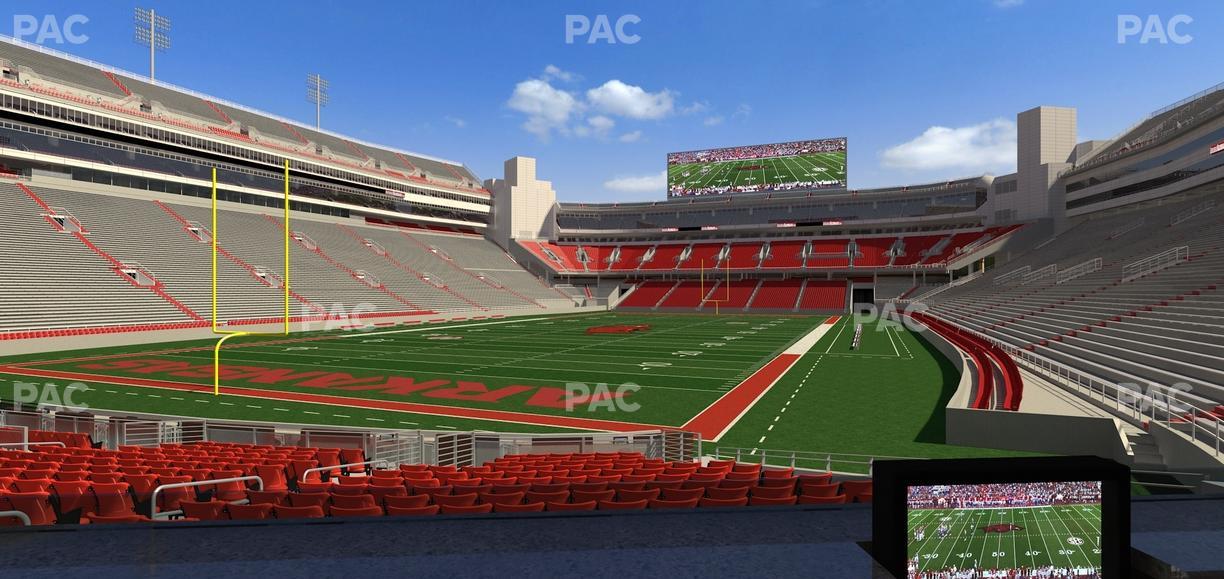 Razorback Stadium - Section Loge 24 Seat View