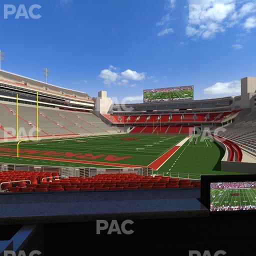 Razorback Stadium - Section Loge 24 Seat View