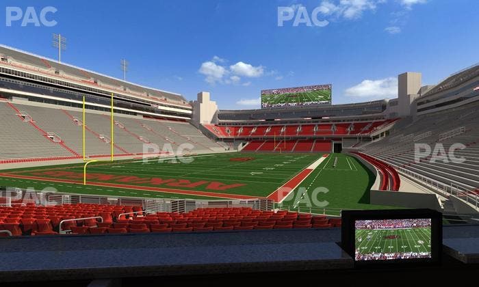 Razorback Stadium - Section Loge 24 Seat View