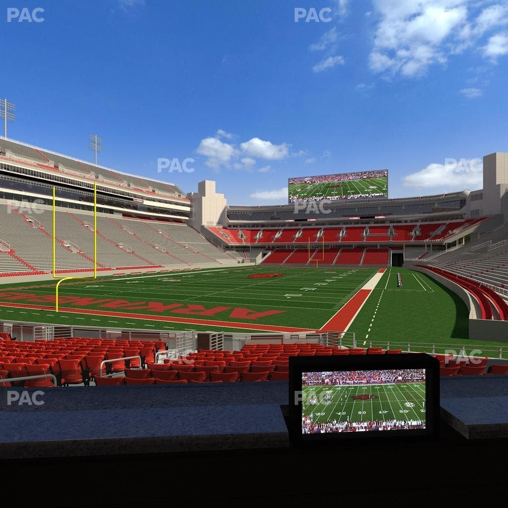 Razorback Stadium - Section Loge 25 Seat View