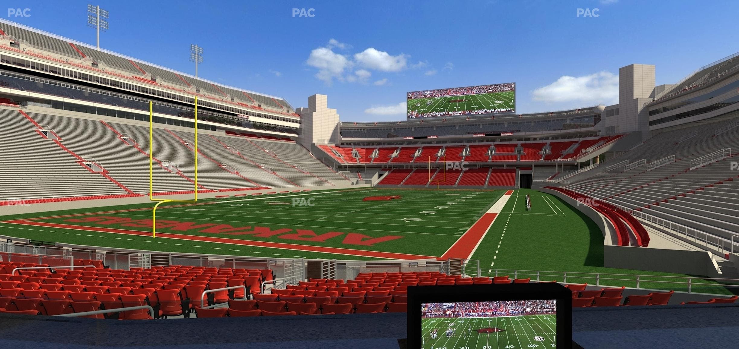Razorback Stadium - Section Loge 25 Seat View