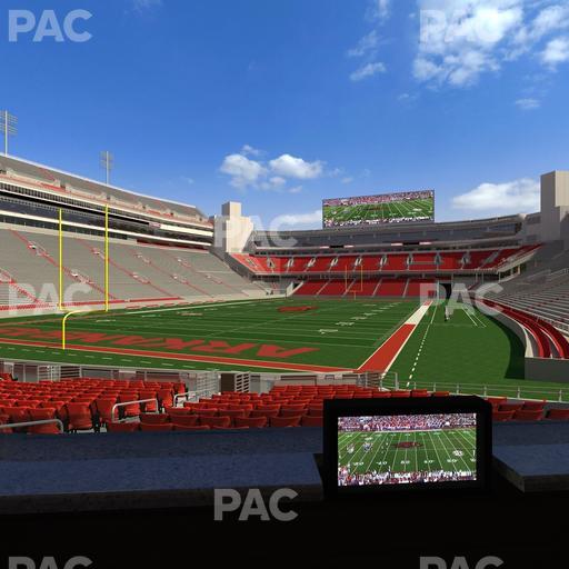 Razorback Stadium - Section Loge 25 Seat View