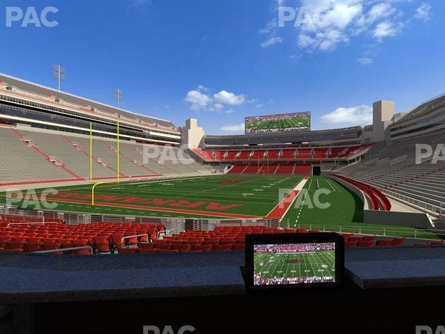 Razorback Stadium - Section Loge 25 Seat View