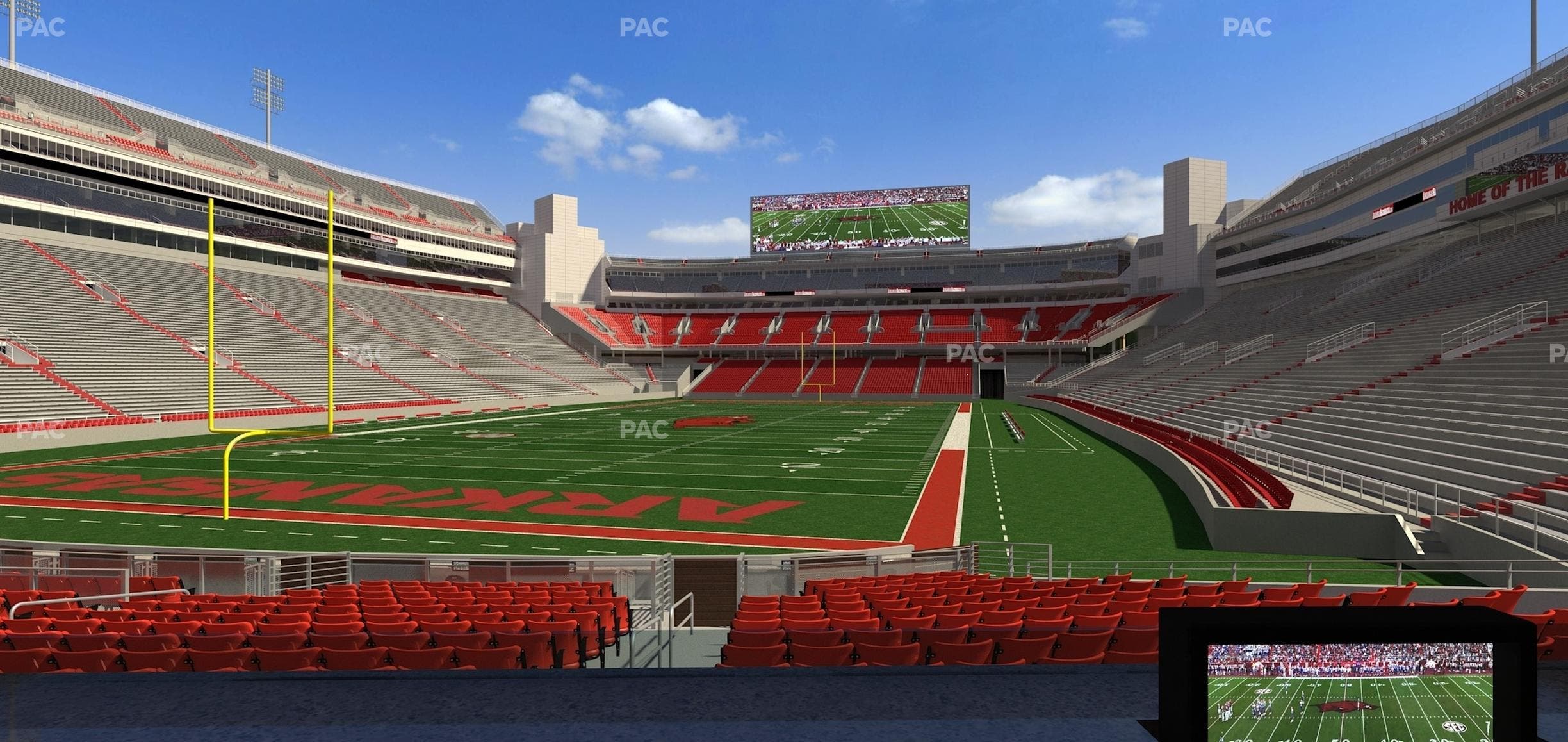 Razorback Stadium - Section Loge 26 Seat View