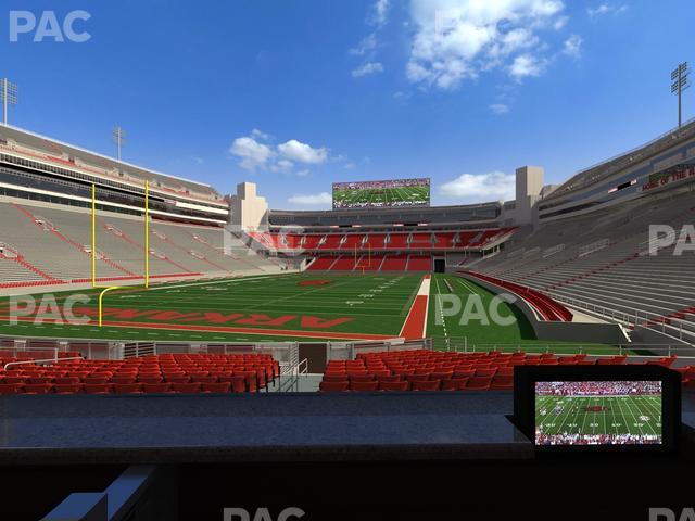 Razorback Stadium - Section Loge 26 Seat View Razorback Stadium - Section Loge 26 Seat View