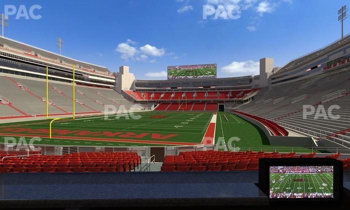 Razorback Stadium - Section Loge 26 Seat View
