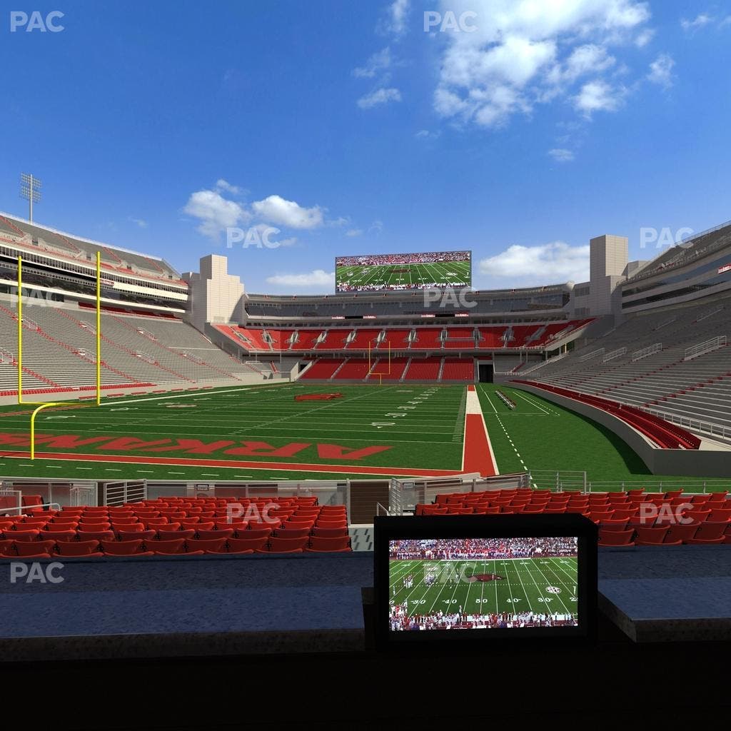 Razorback Stadium - Section Loge 27 Seat View