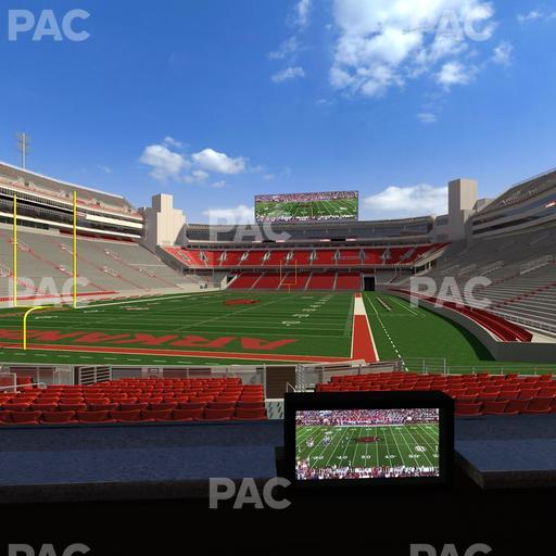 Razorback Stadium - Section Loge 27 Seat View