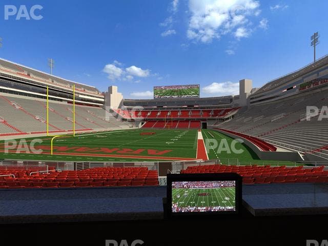 Razorback Stadium - Section Loge 27 Seat View