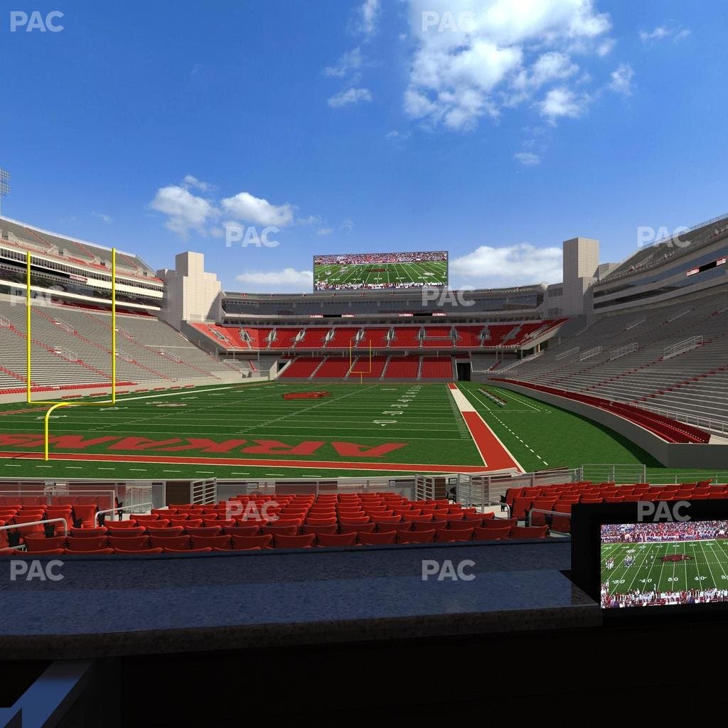 Razorback Stadium - Section Loge 28 Seat View