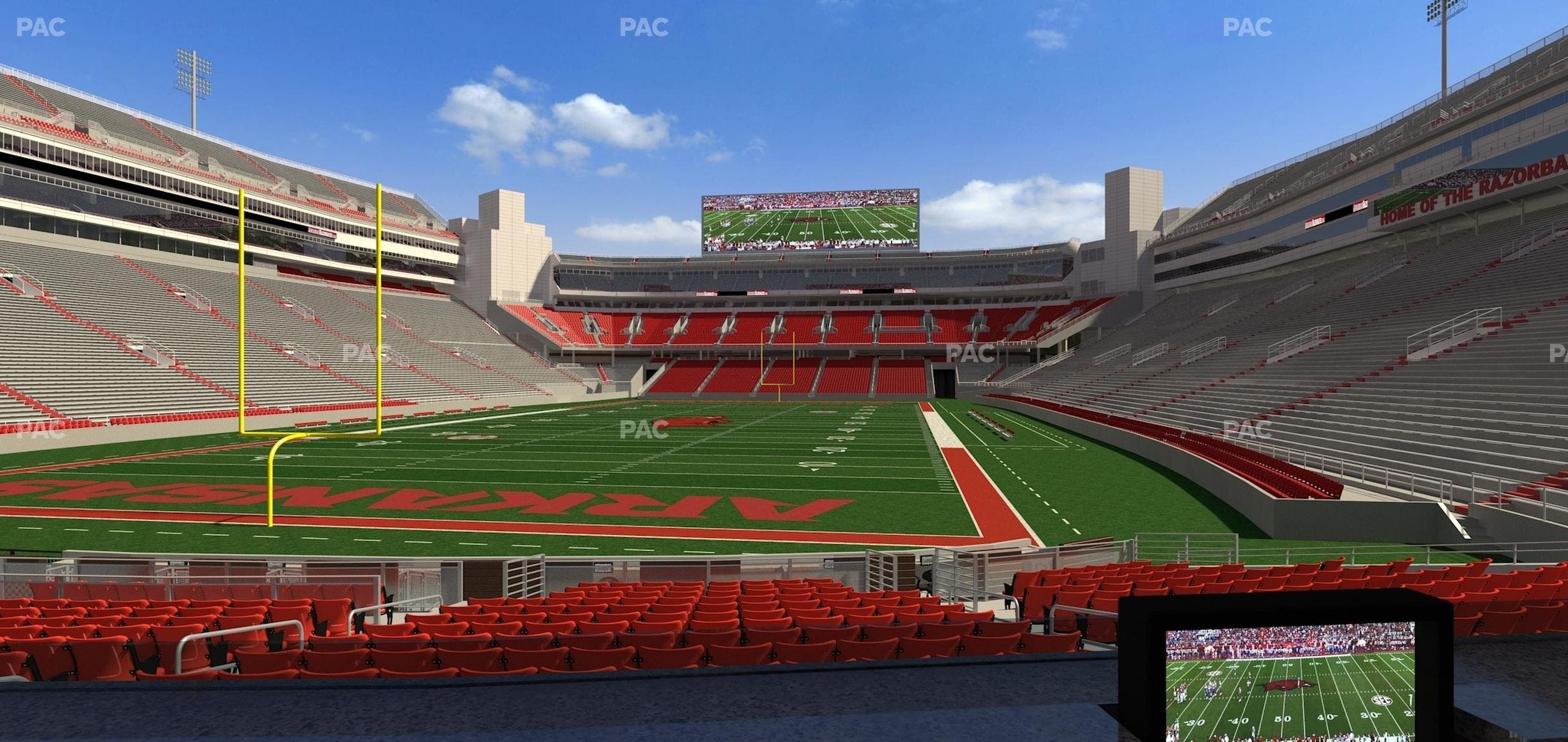 Razorback Stadium - Section Loge 28 Seat View